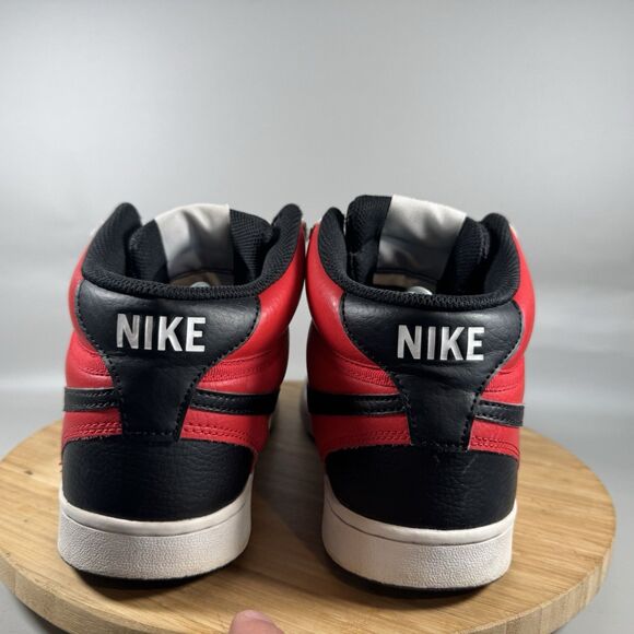 Nike Mens Court Vision Mid DM1186-600 Red Basketball Shoes Sneakers Size 9.5 - Picture 4 of 8